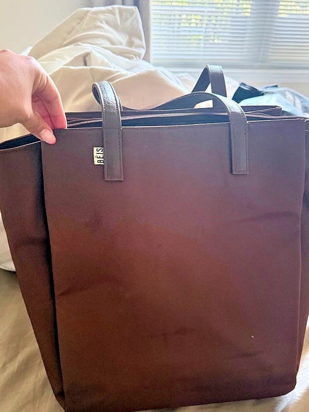 REIS Tote Bag in Brown Like New